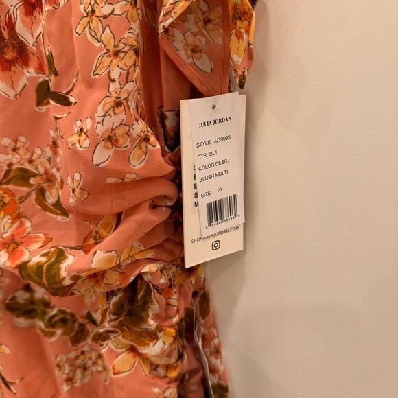 JULIA JORDAN
Ruffle Midi Dress In Pink - Picture 3 of 5